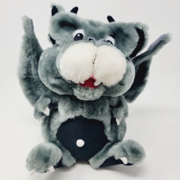 Vintage Classic Toy Co GARGOYLE Grey & White  Plush 1993 Carnival Style - Picture 1 of 6